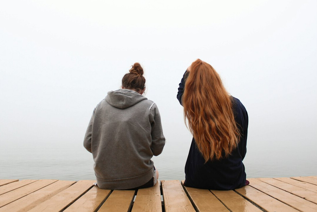 friends talking intimately