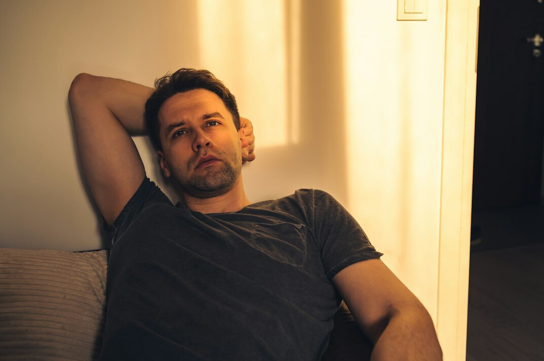 Man in his thirties with a calm expression portrait